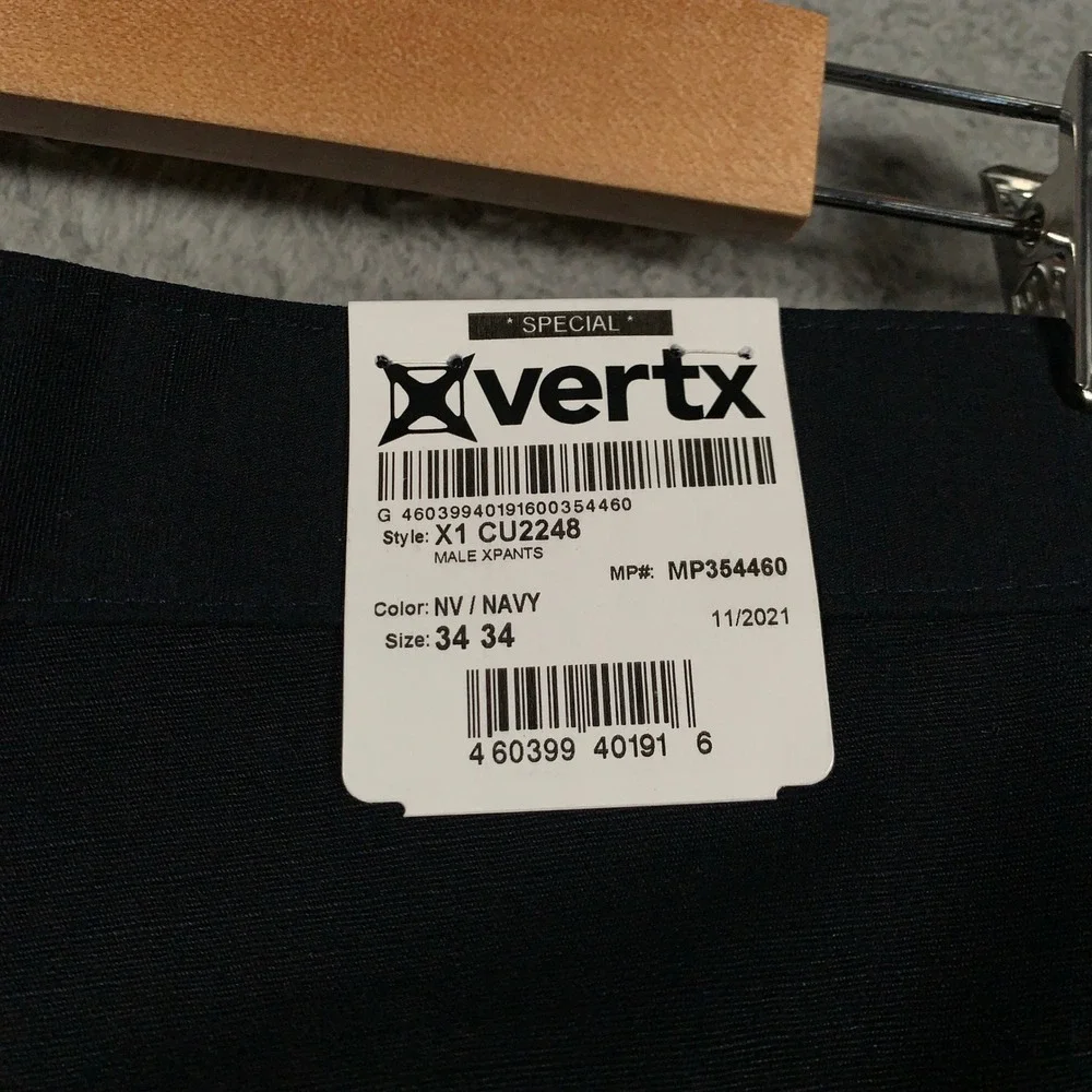 Vertx Phantom Tactical Pants Mens 34x34 Navy Blue Ripstop Cargo Utility Outdoor